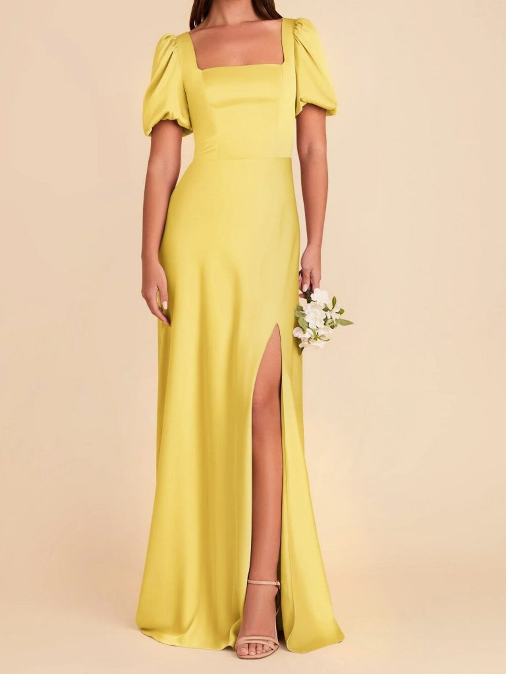 Birdy Grey Judy Dress Matte Satin Sunflower Yellow Large 8-10